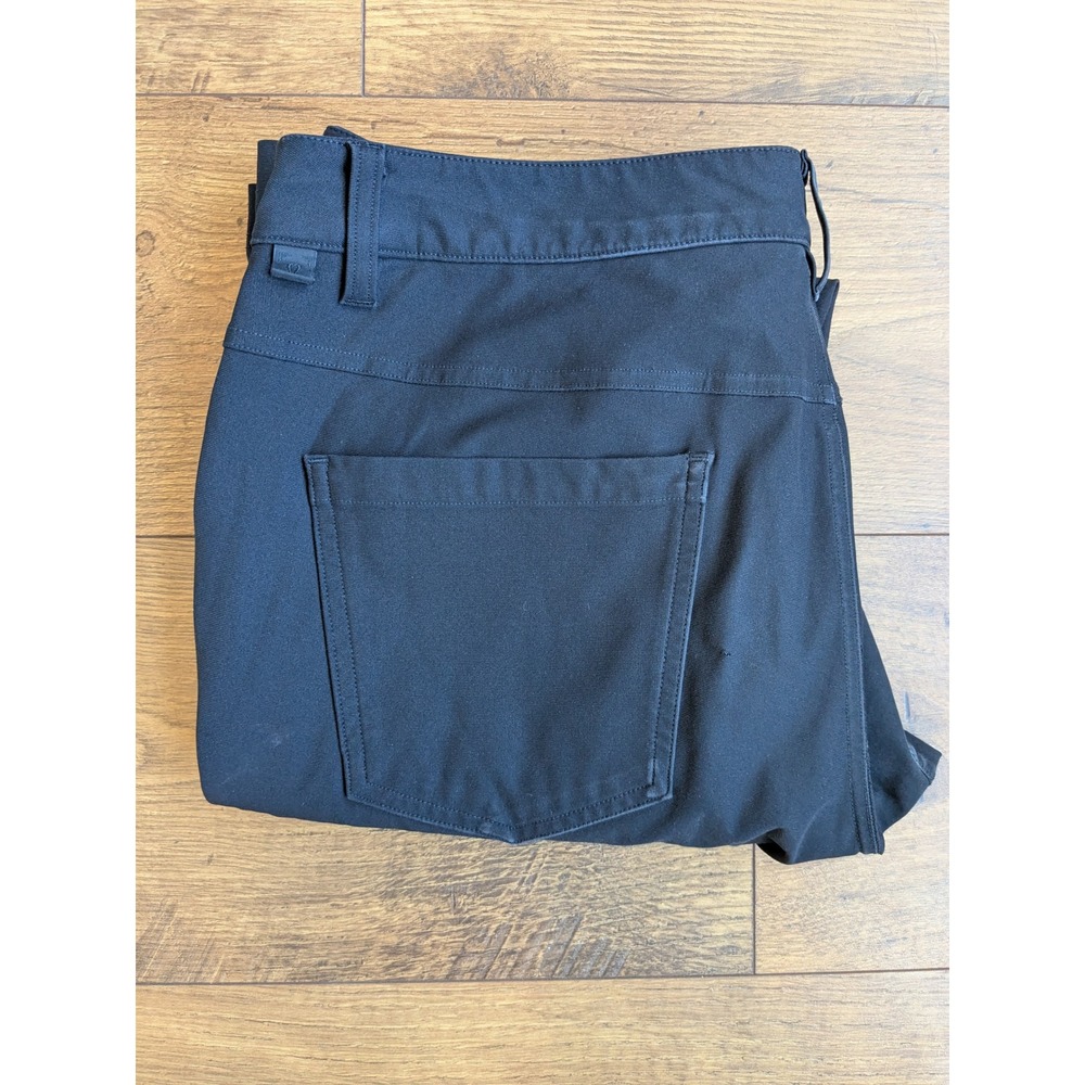 Lululemon ABC Pant Slim Warpstreme Black Mens Size 32 5-Pocket Commuter Trousers